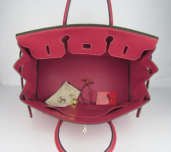 Replica Hermes Birkin 40CM Togo Bag Red 6099 Online - Click Image to Close